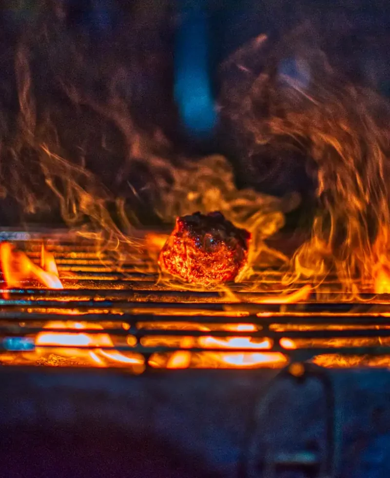 Grillades à la flamme